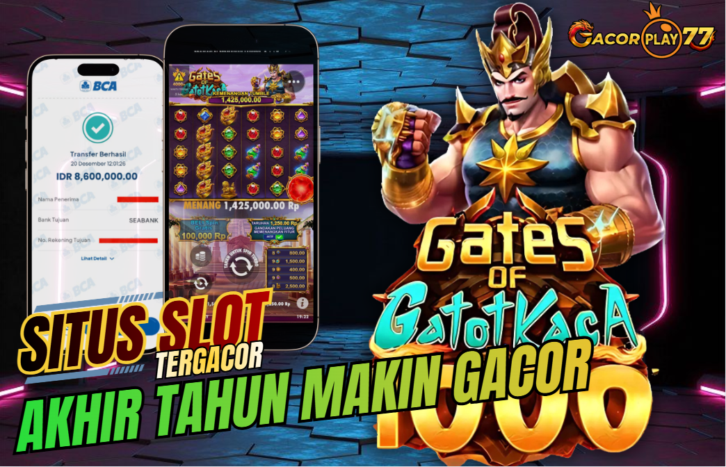 Selamat kepada user id : ja****00 Wede Rp 8.600.000 di Game GATES OF GATOTKACA 1000 PRAGMATIC PLAY Cair Gk Sampe 1 Menit! Menang Mudah di Gacorplay77